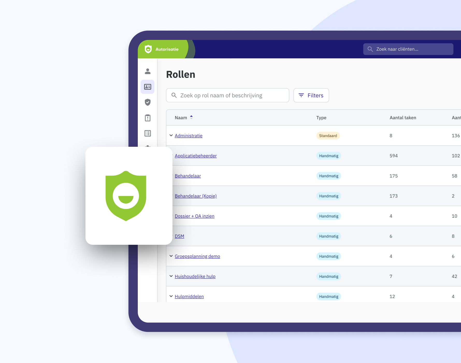 Autorisaties in agenda Nedap Ons®