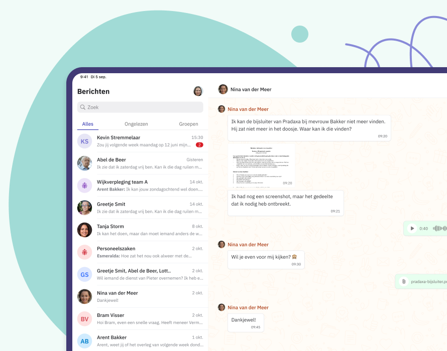 Privacy veilige berichten versturen via Nedap Ons®