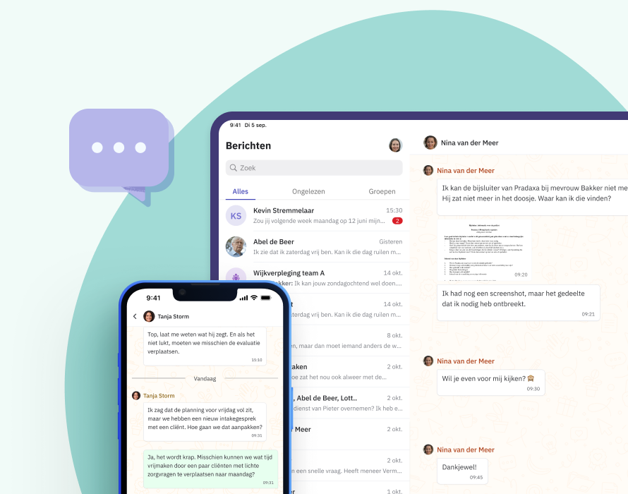Veilig berichten versturen via Nedap Ons®