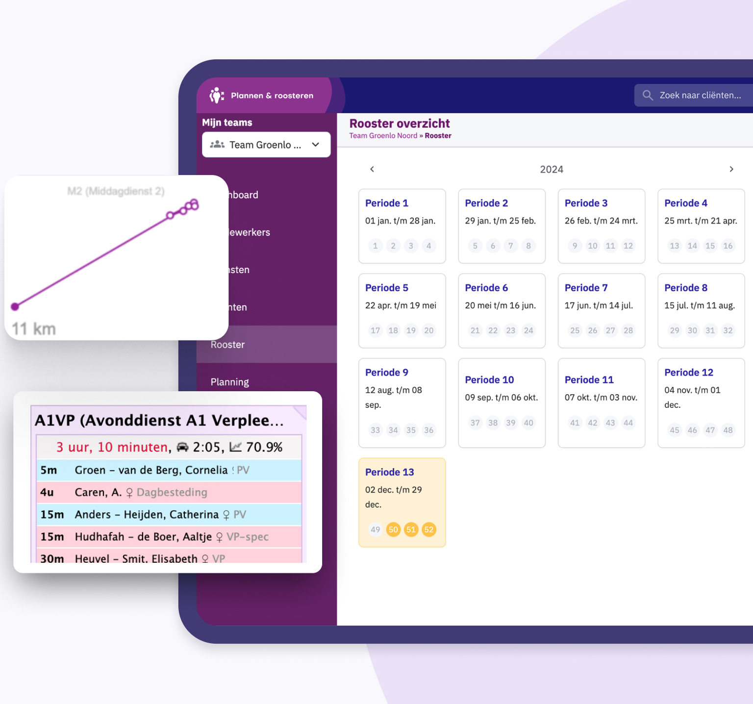 Indirecte tijd minimaliseren planning Nedap Ons®