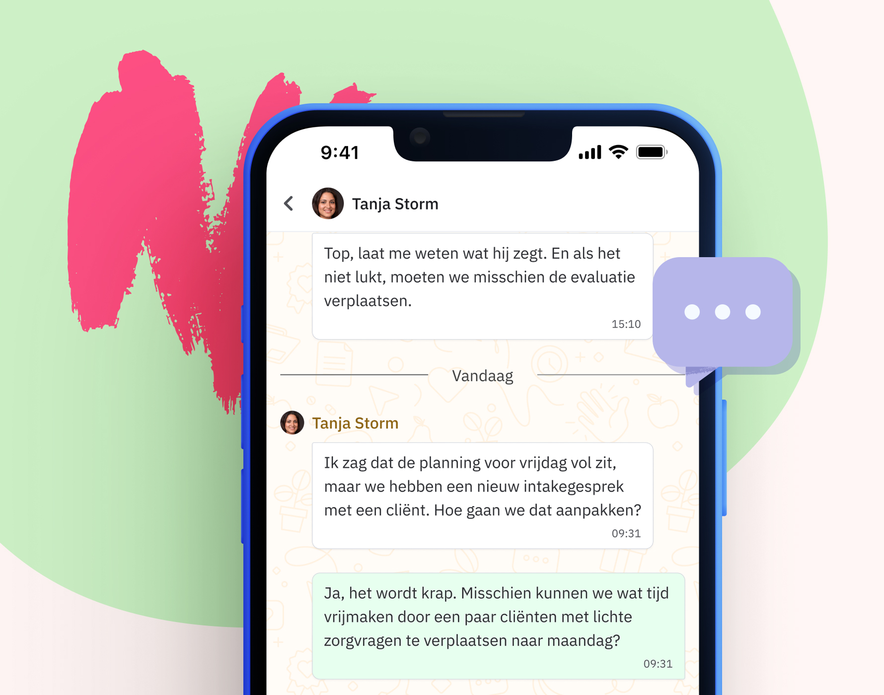 Berichten sturen medewerkerportaal Nedap Ons®