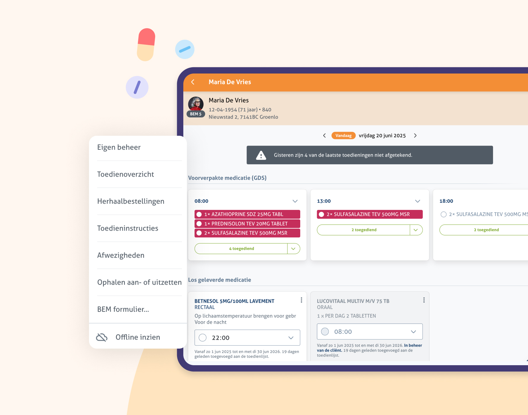 Ons® Medicatie overzicht veilig werken