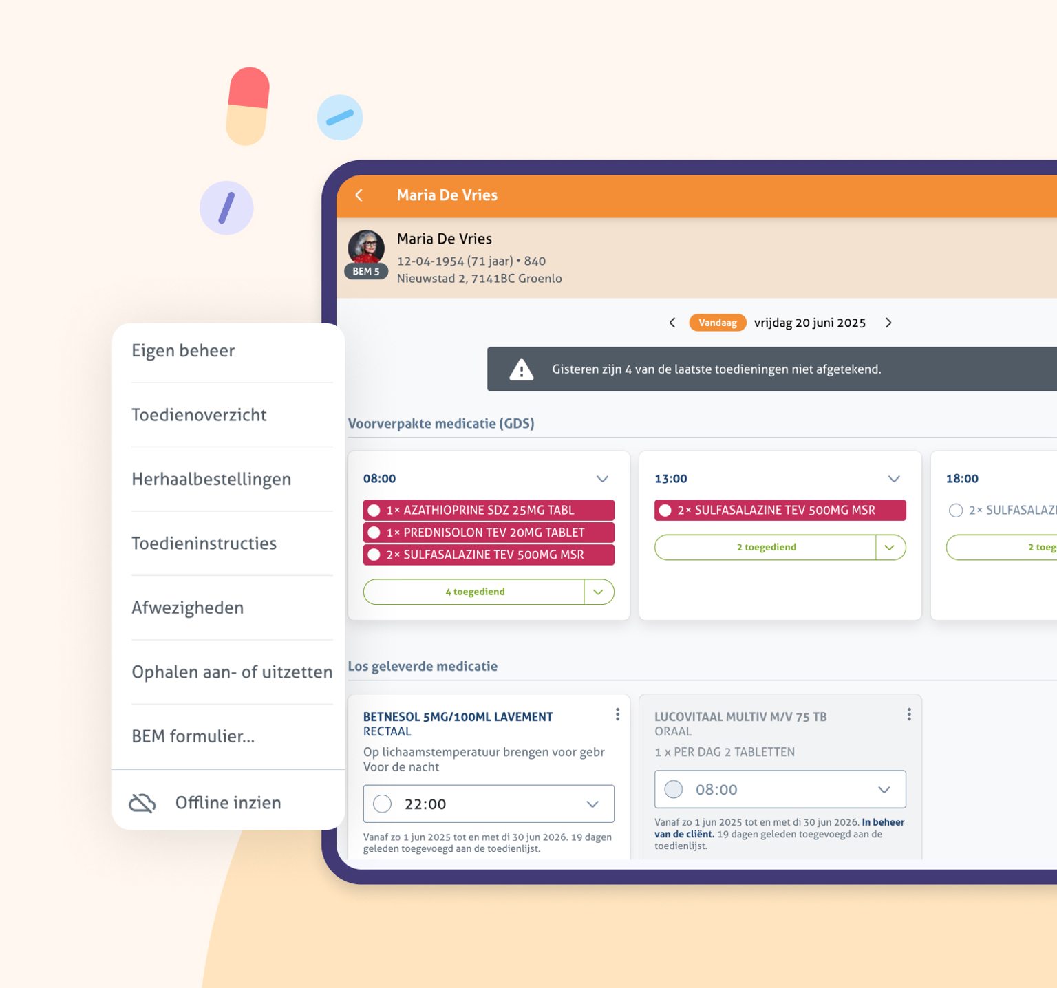 Ons® Medicatie overzicht veilig werken