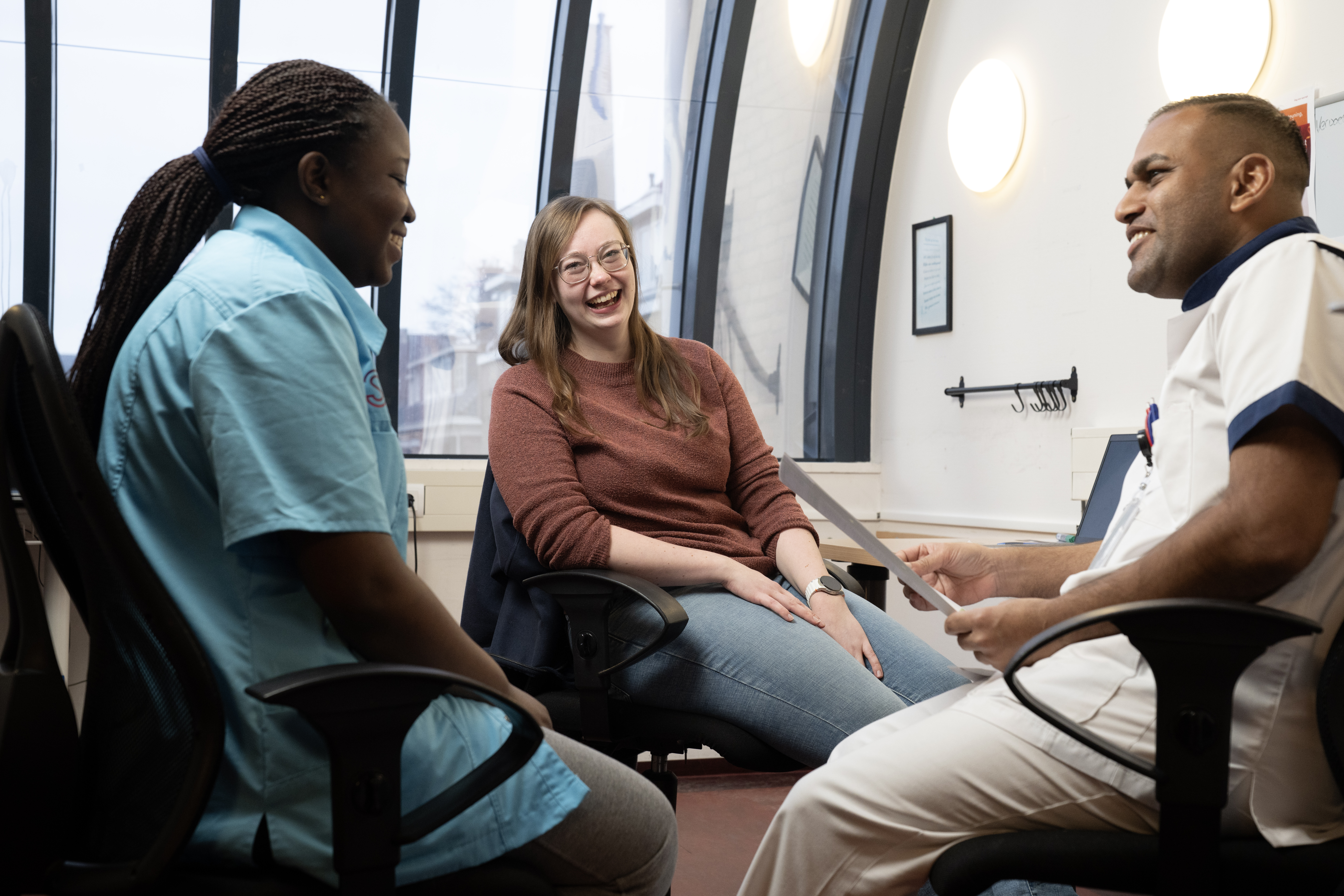 Alicia Beckers & collega's van zorgorganisatie Saffier - Ons® Plan van Nedap