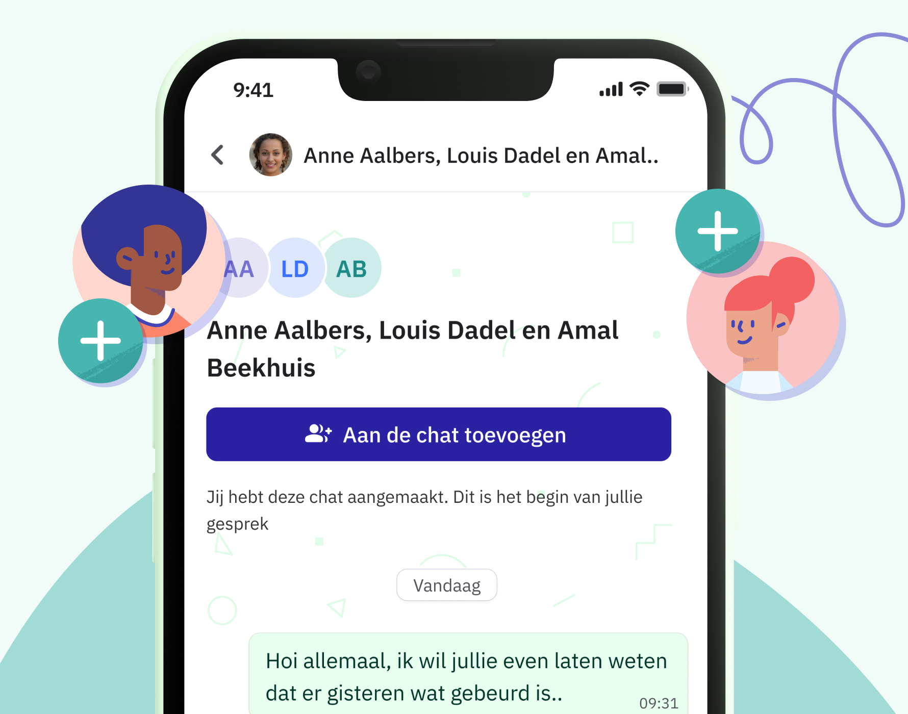 Berichten versturen naar meerdere collega's in Nedap Ons®