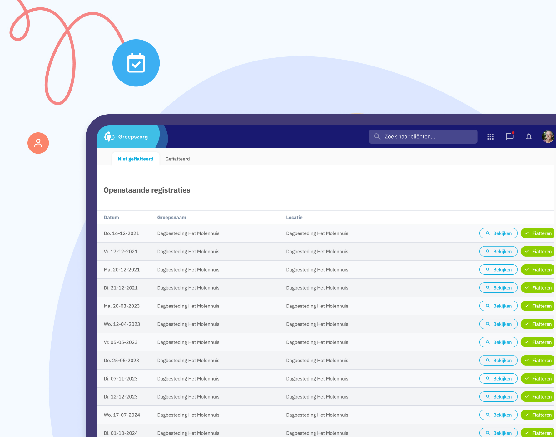 Verantwoording en declaraties in Nedap Ons® Groepzorg