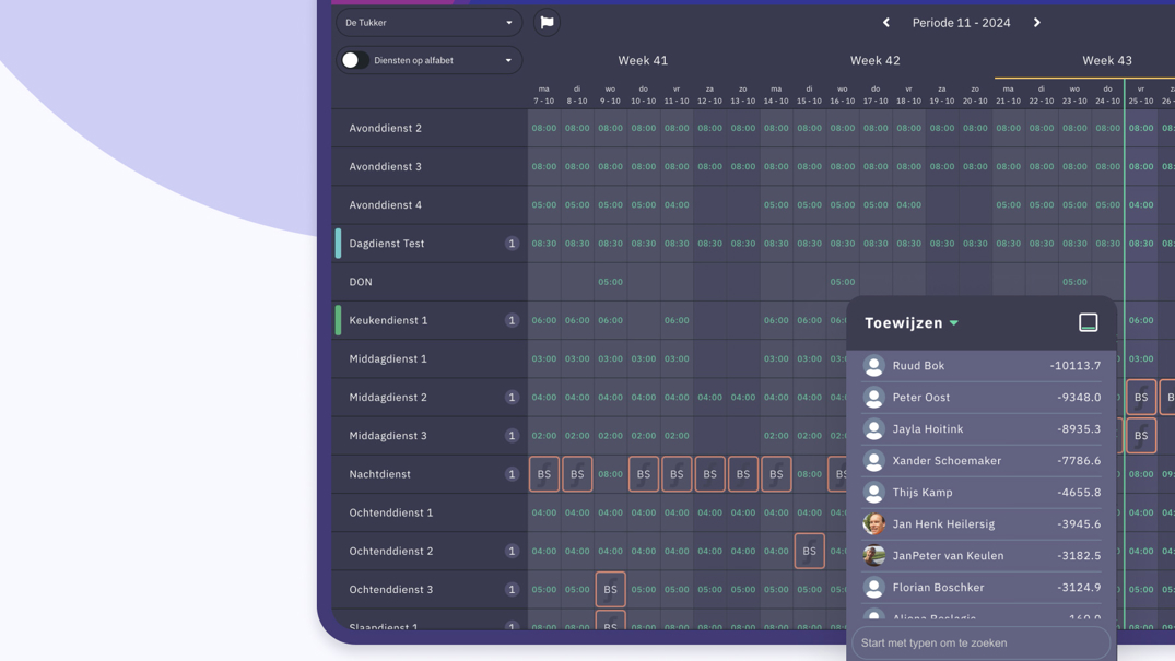 Roosterscherm in Nedap Ons®