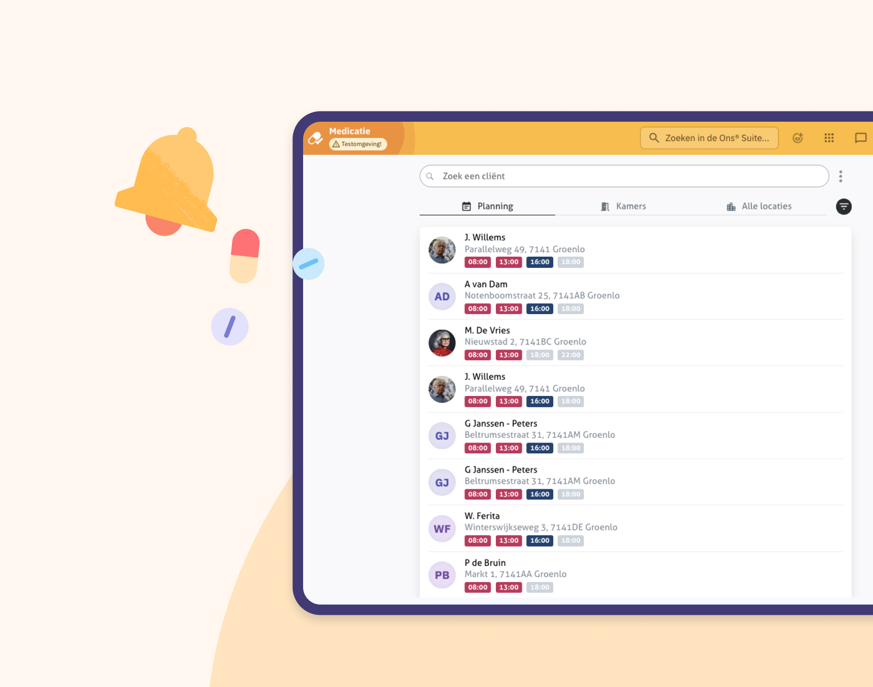 Zorgmedewerker die medicatie besteld via haar mobiele telefoon